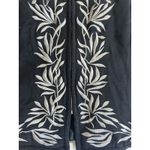 Spenser Jeremy Vest Embroidered Black Silk Silver Vest Size Large silk Photo 2