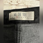 We The Free  People Black Denim Mini Skirt Size 26 Jean Photo 2