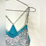 Vince Camuto 🆕  Blue Lace Animal Print Chemise Photo 4