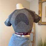 Gymshark Flex Crop Top - Charcoal/Deep Plum Small Photo 4