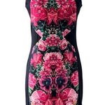 Amanda Uprichard  Sheath Dress Black Pink Floral Sleeveless Crew Neck Small NWT Photo 0