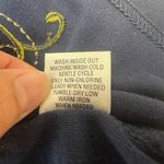 Breckenridge Embroidered Birdhouse Cardigan Sweater Women Petite Medium Navy Photo 7