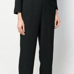 Sandro Noya wrap-effect macramé lace-paneled crepe jumpsuit EUR 40 Photo 0