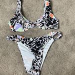 Volcom New animal print bikini set. Teeny Photo 7