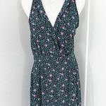 Urban Outfitters Pins & Needles Large Green, Pink Wrap V-Neck Halter Dress Photo 0