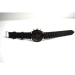 Source Unknown NWOT Rose Gold Tone Black Silicone Band Steampunk New Battery No Brand Watch Photo 3