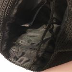 Black hobo woven crochet shoulder bag Photo 6