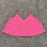 Lilly Pulitzer  bright pink textured tank top size L Photo 4