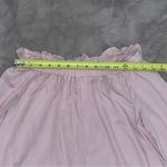 Love More Off Shoulder Ruffle Blouse Women’s Sz Small Lightweight Baby Pink Photo 2