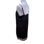 fab'rik  Star Print Dress Black Lace Detail Women's Size Medium Photo 4