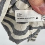 Gap Maternity Striped Boat Neck Long Sleeve Ruched Top XS Cotton Blend Gray Photo 3