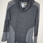 LC Lauren Conrad Lauren Conrad Sunday Womens Size Medium Sweater Cowl Neck Tunic Black White Photo 1