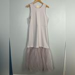 Anthropologie Tulle Hem Tank Dress Maeve NWT large Sleeveless Light Purple NEW Photo 1