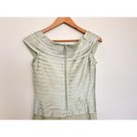 Tadashi Shoji VTG Tadashi Neiman Marcus Gown Pleated Satin Bodice Tiered Chiffon Maxi Dress XS Photo 5