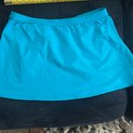 Lands’ End Women's Swim Active Teal Short Mini Skirt Sz Medium Blue Photo 4