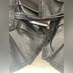 Moda International Women’s Black Genuine Leather Cropped Ruffle Jacket; size M Size M Photo 1