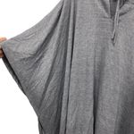 Lane Bryant  Womens Kimono Sleeve Sweater 22/24 Gray Poncho Hoodie VNeck Pullover Photo 2