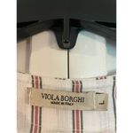 Viola Borghi made in Italy striped lace up tunic coverup White Size L Photo 3