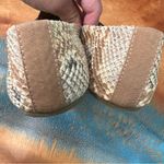 Tkees  slip on flats closed toe leather size 7.5 made in Brazil brown snake print Photo 2