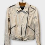 ALLSAINTS  Belfern Leather Biker Jacket Size US/4 Photo 2