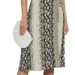 Joie EUC  V-neck Bethwyn C Python Snake Print Wrap Dress Sz XXS $348 in Porcelain Photo 0