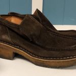 Saya Japanese brown suede leather‎ Japan size 23 made in Japan Rare Photo 8