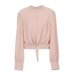 Avec Les Filles ANTHROPOLOGIE  Tie Front Long Sleeve Blouse Size XS Photo 1