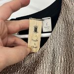 Needle & Thread Anthropologie Large Black, Bronze Sleeveless Swing Dress Photo 4