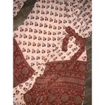 Indie Ella ANYA Butterfly Sleeve Silk Wrap Dress spring floral ruffle boho Brown Size M Photo 1