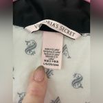 Victoria's Secret Victoria’s Secret black white signature logo cotton modal blend sleep shirt; M Photo 4