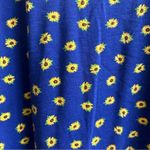 Blair Blue and Yellow Sunflower Knit Top Size 2XL Photo 4