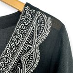 Lands' End  | 1X 16W-18W | Embroidered V-Neck Drop Waist Tunic Swimsuit Coverup Photo 2