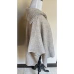 Loft  Womens Sweater XS/S Beige Wool 1/4 Zip Poncho Minimalist Classic Chic Girly Photo 1