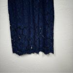 Nsr  Revolve Blue Lace Midi Sheath Dress Womens M Formal Preppy Date Night Classy Photo 1