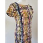 The Limited  Dot Dress Women 2 Watercolor Splatter Zip Midi Short Sleeve Travel Photo 6