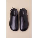 Seychelles Buckle Up Black Leather Slingback Slip-On Clogs Photo 2