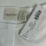 Zenergy by Chico’s Ruthie Relaxed Cold Shoulder Top Chico Sz 2 US Sz 12 NWT White Photo 6