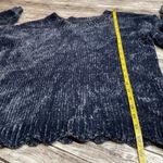 Unbranded Chenille Long Sleeved Dusty Blue Sweater with Scalloped Hem Small SM S Photo 8