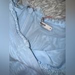 House Of CB NWOT  Gabbi Blue Ice water Ruffle Mesh High-Low Cocktail Dress sz M Photo 4