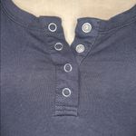 DAZY Quart Button Black Baby Tee Size M Photo 1