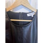 We Wore What Muscle Tank Vegan Leather Black Mini Dress Large Black Fit And Flare Photo 4