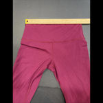 Lululemon Burgundy Athleisure Preppy Active Gym Yoga Legging Minimalist Size 6 Photo 4
