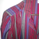 Diane Von Furstenberg Diane Von Firstenberg 14 Purple Red Stripe Top Plus Photo 4