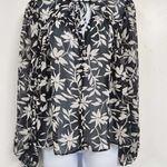 ZARA BNWT Floral Sheer See Through Top Size L Photo 0