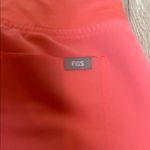 FIGS  Coral Jogger Pants with Neon Accents Photo 6
