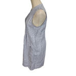 Faherty Isha 100% Linen Dress Blue Mini Stripe Pintuck WDS2119-BMT Bestseller Photo 6