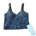 Lululemon  Women’s 6‎ Align Tank Top Leopard Camo Blue Nile Multi Padded Crop New Photo 1