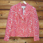 Doncaster NWT Floral Silk Linen Blend Blazer Jacket Photo 0