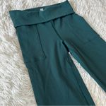 Aerie Offline by  Ribbed Flare Leggings Teal Green Size L Long High Rise Yoga Photo 3