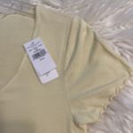 American Eagle  Shirt size M crop top color light yellow brand new with tag Photo 7